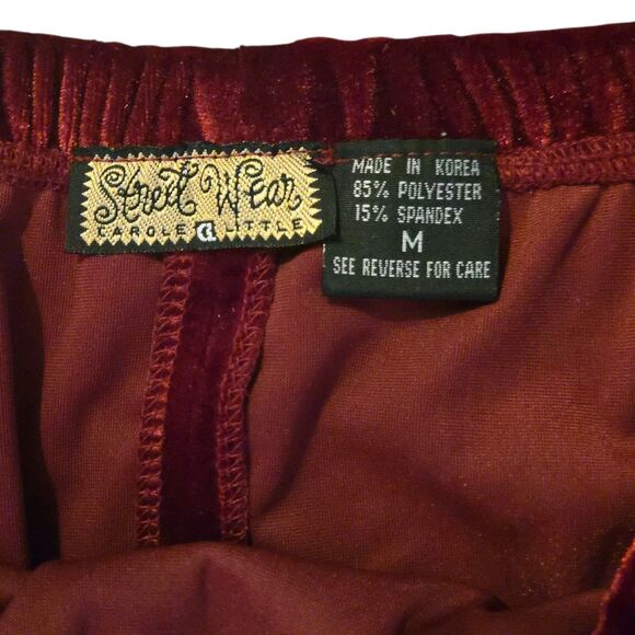 Y2K Street Wear Medium Red Velvet Maxi Skirt Witchy Whimsigoth Goblin Core 90's - Picture 5 of 9